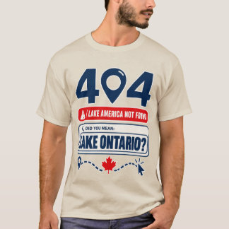 Lake Ontario T-shirt, Lake America Niet Gevonden 4 T-shirt