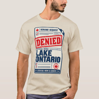 Lake Ontario T-shirt, verzoek tot naamswijziging a T-shirt