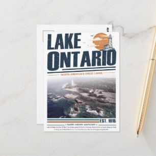 Lake Ontario Vintage Great Lakes Vuurtoren Briefkaart