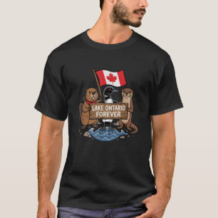 Lake Ontario Voor altijd Bever Otter Dieren Anti T-shirt