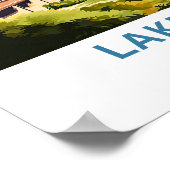 Lake Orta Italië Reisprint Poster (Hoek)