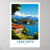 Lake Orta Italië Reisprint Poster (Voorkant)