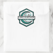 LAKE OUACHITA arkansas maan hexa Ronde Sticker (Tas)