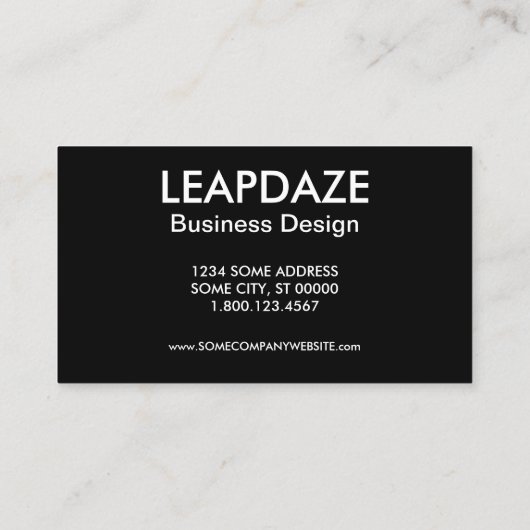 LAKE OUACHITA arkansas maan hexa Visitekaartje (Achterkant)