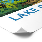 Lake Ouachita Arkansas Reisprint Poster (Hoek)