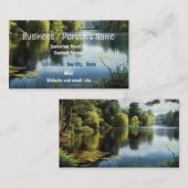 Lake Outdoor landschap rustig Visitekaartje (Voorkant / Achterkant)