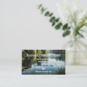 Lake Outdoor landschap rustig Visitekaartje (Staand voorkant)