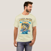 Lake Owen Wisconsin Vist  kampering T-shirt (Voorkant volledig)