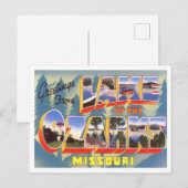 Lake Ozarks, Missouri  Big Letters Briefkaart (Voorkant / Achterkant)