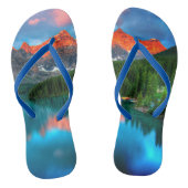 Lake Peaks Aangepaste Teenslippers Thongs Jandals (Voetbed)