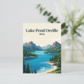 Lake Pend Oreille Idaho Briefkaart (Staand voorkant)