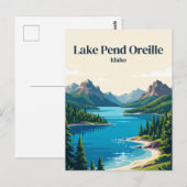 Lake Pend Oreille Idaho Briefkaart (Voorkant / Achterkant)