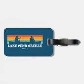 Lake Pend Oreille Idaho Canoe Bagagelabel (Achterkant horizontaal)
