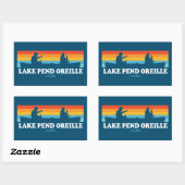 Lake Pend Oreille Idaho Canoe Rechthoekige Sticker (Vel)