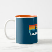 Lake Pend Oreille Idaho Canoe Tweekleurige Koffiemok (Links)