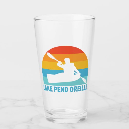 Lake Pend Oreille Idaho Kayak Glas (Voorkant)