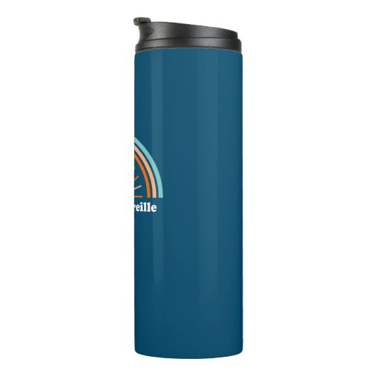 Lake Pend Oreille Idaho Rainbow Thermosbeker (Geroteerd rechts)