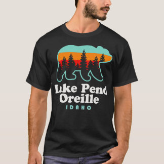 Lake Pend Oreille Idaho Vissende camping T-shirt