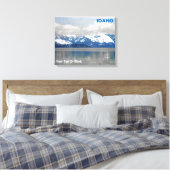 Lake Pend Oreille Winter Canvas Afdruk (Insitu (Slaapkamer))