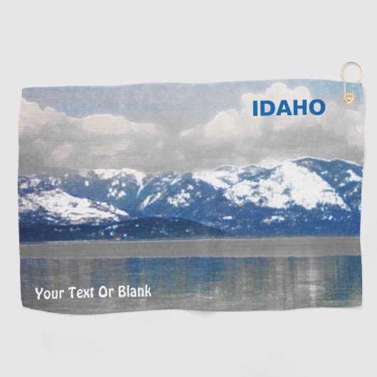 Lake Pend Oreille Winter Golfhanddoek (Horizontaal)