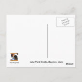 Lake PendOreille Silhouette Sunset, Bayview, Idaho Briefkaart (Achterkant)