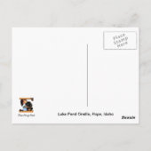 Lake PendOreille Silhouette Sunset, Bayview, Idaho Briefkaart (Achterkant)