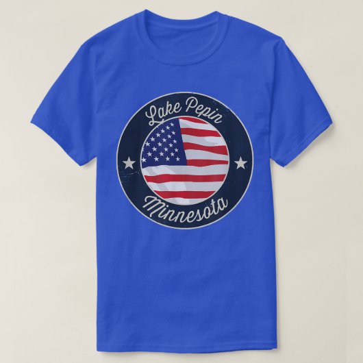 Lake Pepin - Patriotic Minnesota Souvenir T-Shirt (Design voorkant)