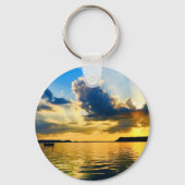 Lake Pepin Zonsondergang Sleutelhanger (Voorkant)