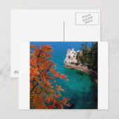 Lake Pictured Rocks Shore Superior Michigan Briefkaart (Voorkant / Achterkant)