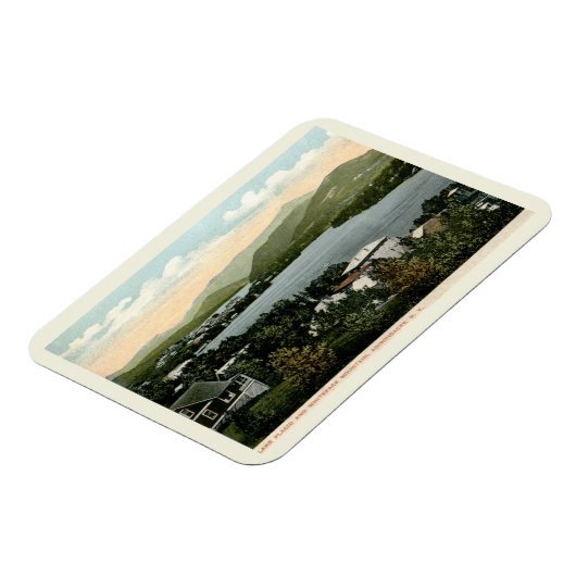 Lake Placid, Adirondacks, NY 1917  Style Magneet (Linkerzijde)