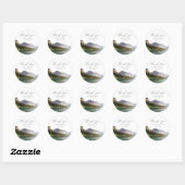 Lake Placid bruiloft gunst foto dank u Ronde Sticker (Vel)