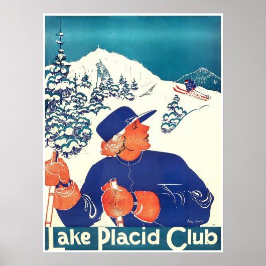 Lake Placid Club,Ski Poster (Voorkant)