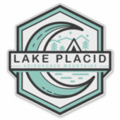 LAKE PLACID maan hexa Sticker (Voorkant)
