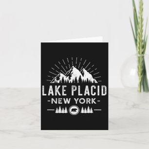 Lake Placid New York - Bergskisport Wandelen Visse Kaart