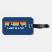 Lake Placid New York Canoe Bagagelabel (Achterkant horizontaal)