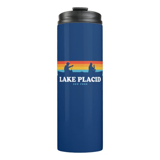 Lake Placid New York Canoe Thermosbeker (Voorkant)