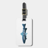 Lake Placid New York Fish Bagagelabel (Voorkant verticaal)