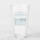 Lake Placid New York Gevist Rod Glas (Achterkant)