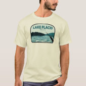 Lake Placid New York Gevist Rod T-shirt (Voorkant)