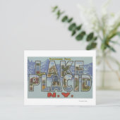 Lake Placid, New York - Large Letter Scenes Briefkaart (Staand voorkant)