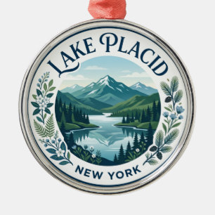 Lake Placid New York Metalen Ornament