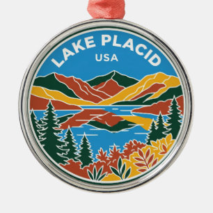 Lake Placid New York Metalen Ornament