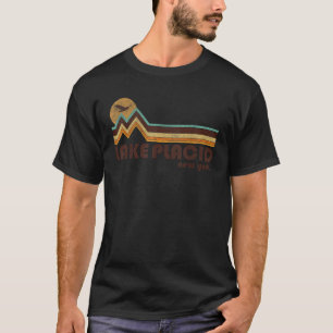 Lake Placid New York NY 70er 80er Retro Stijl Vint T-shirt