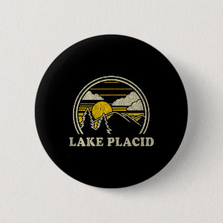 Lake Placid New York Ny Ronde Button 5,7 Cm