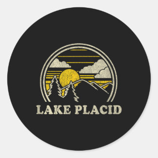Lake Placid New York Ny Ronde Sticker