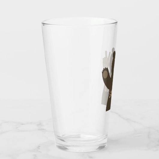 Lake Placid New York Peace Beer Glas (Rechts)