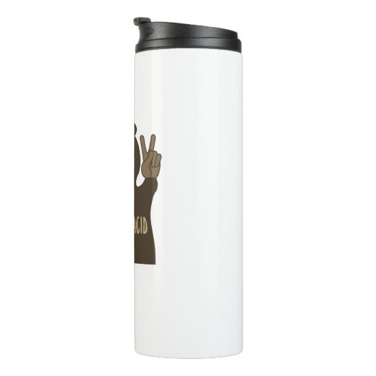 Lake Placid New York Peace Beer Thermosbeker (Geroteerd rechts)