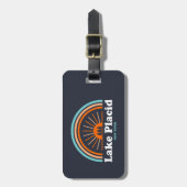 Lake Placid New York Rainbow Bagagelabel (Voorkant verticaal)