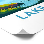 Lake Placid New York Reisprint Poster (Hoek)