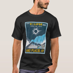 Lake Placid New York Totale Zonsverduistering 2024 T-shirt